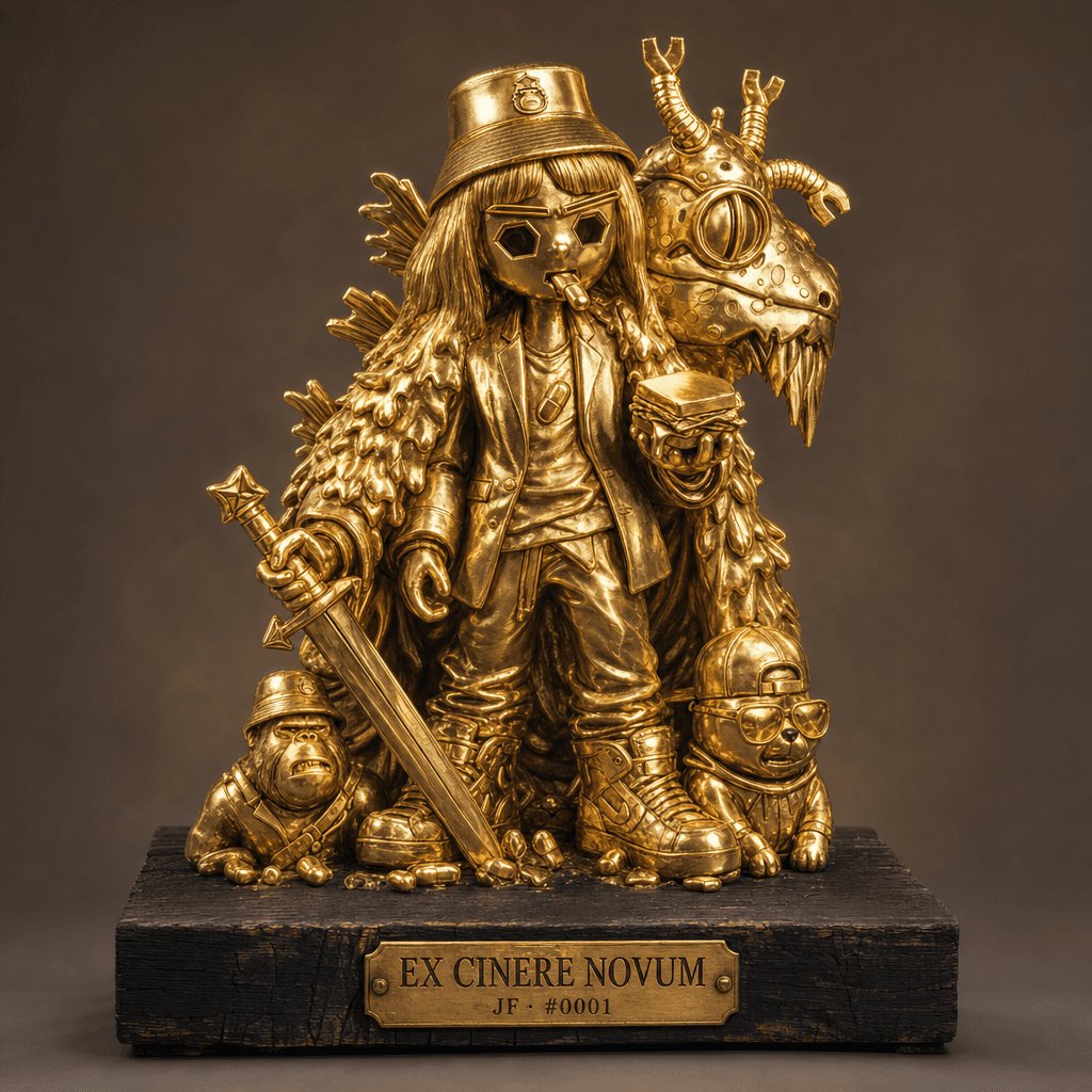 Reforged statue — Solid Gold
